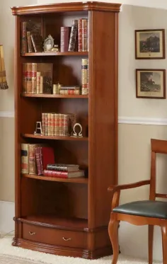 Librero abierto con un cajones