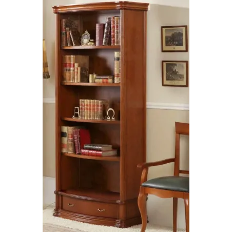 Librero abierto con un cajones