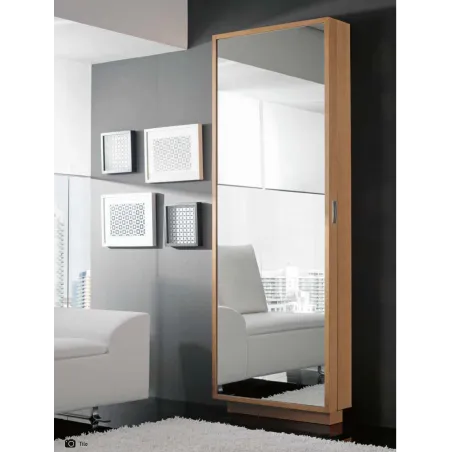 Entradita zapatero con puerta y espejo 74