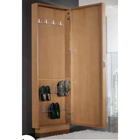 Entradita zapatero y perchero con puerta y espejo 74