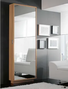 Entradita zapatero y perchero con puerta y espejo 74 2