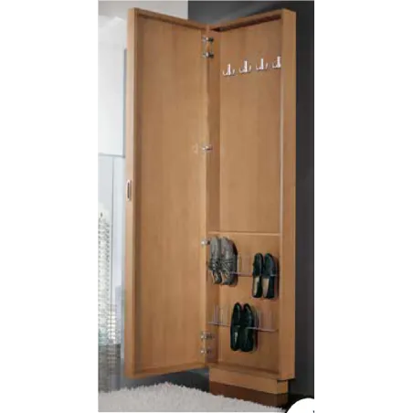 Entradita zapatero y perchero con puerta y espejo 53