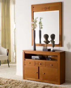 Mueble taquillón 110 con frente rayado