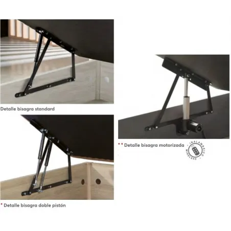 Canapé Koala Gap twin Drawer con cajones de freno king size