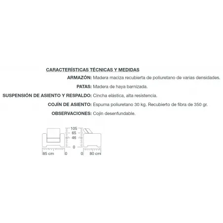 Butaca Versalles de Elkfo en Mueblesguadalhorce.es