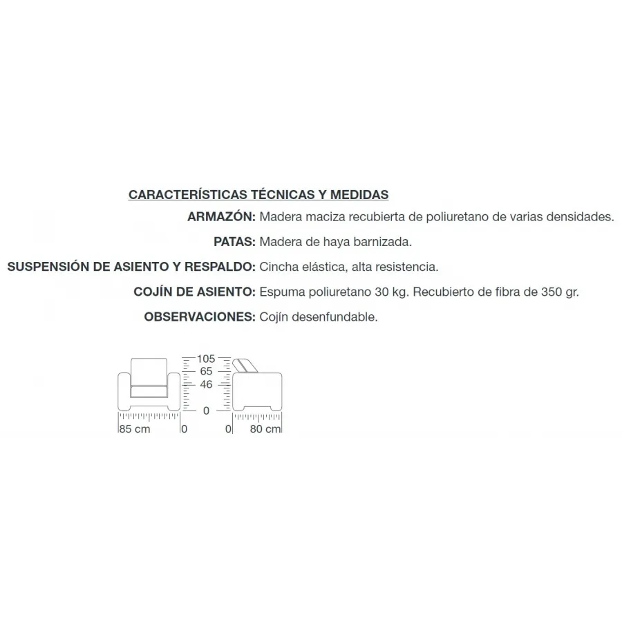 Butaca Versalles Capitoné de Elkfo en Mueblesguadalhorce.es