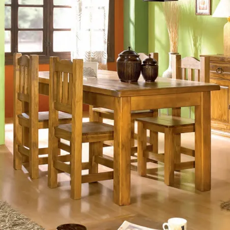 Mueble de salón Mexicano con librero 268 cm.