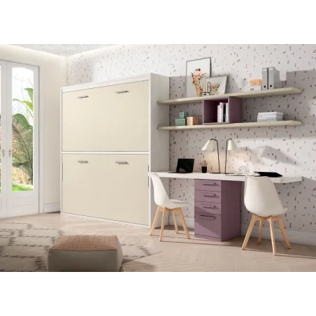 Litera abatible con escritorio en Mueblesguadalhorce.es