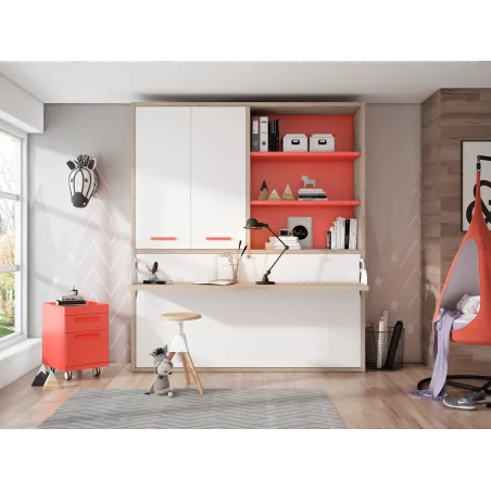 Cama abatible con escritorio y armario en MuebleDescanso El Viso Málaga