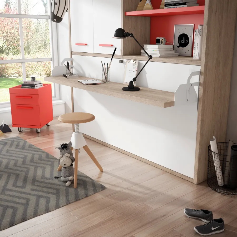 Cama abatible con escritorio y armario en MuebleDescanso El Viso Málaga