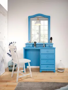 Mesa de estudio colonial 022pr en madera maciza 2