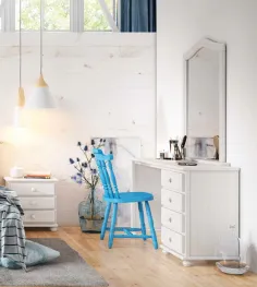 Mesa de estudio de madera maciza