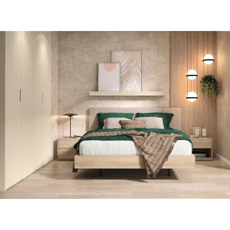 Composición con armarios tapizada