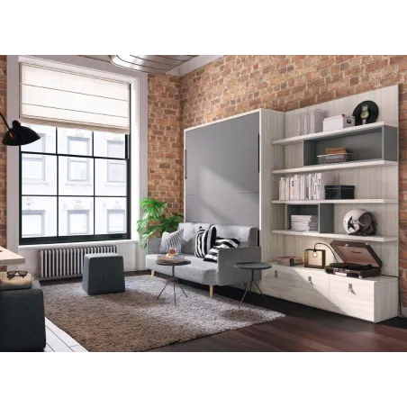Cama abatible con sofá integrado