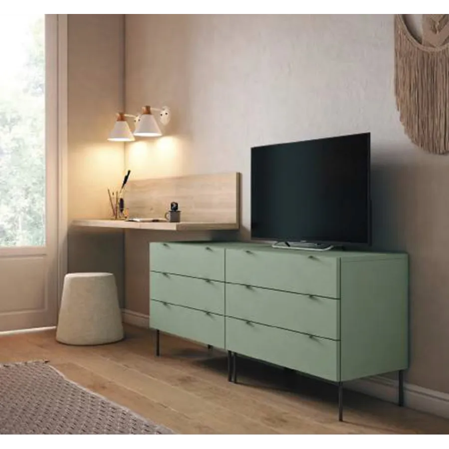 Cama abatible horizontal con sofá f43