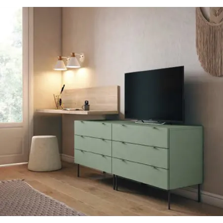 Cama abatible horizontal con sofá f43