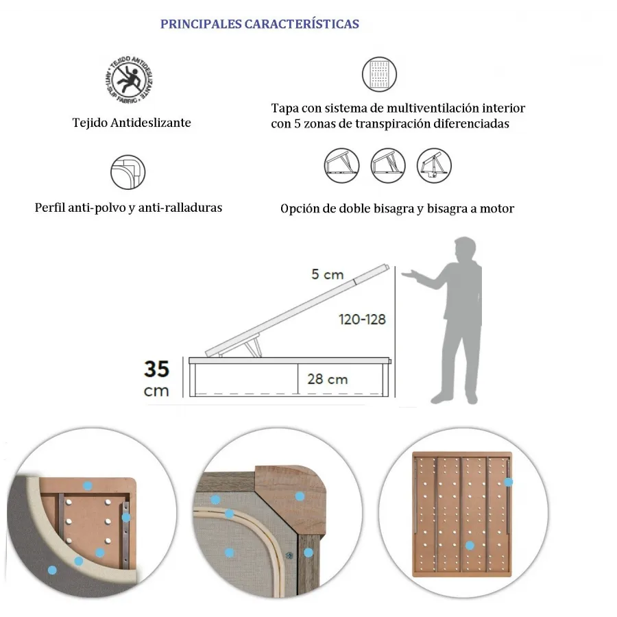 Canapé Koala Confort 3D gemelar