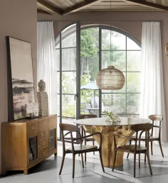 BUFET FLASH 3+4 CAJONES 2 PUERTAS en madera mindi