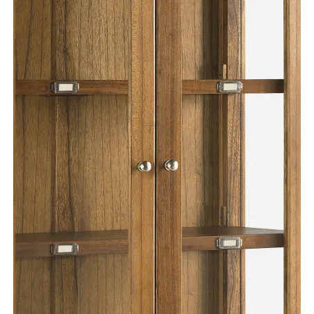 VITRINA FLASH 2 CAJONES 2+2 PUERTAS 2 ESTANTES en madera mindi