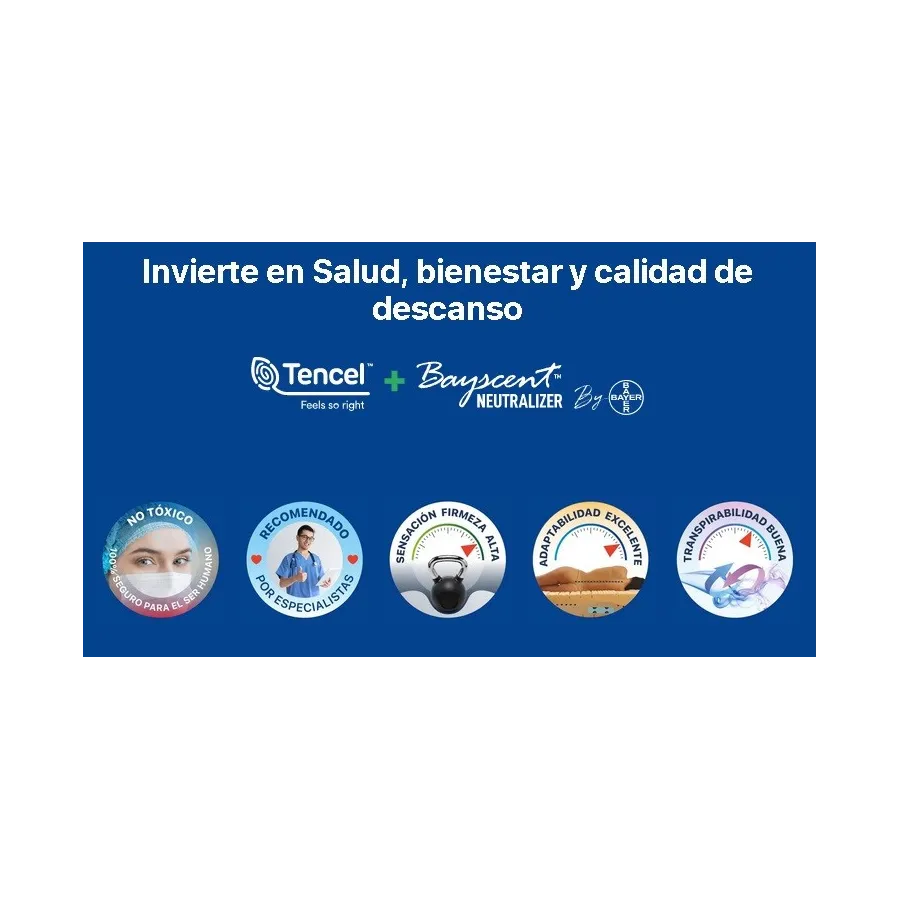 Colchón Plus Salute Visco Bayscent