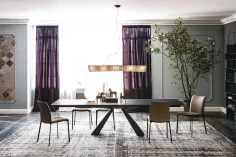 Mesa de comedor extensible keramik Eliot Cattelan en Mueblesguadalhorce.es