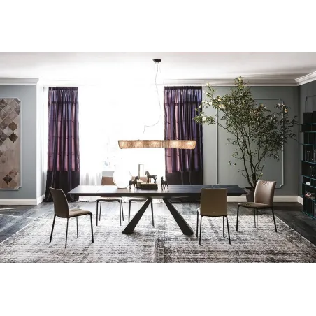 Mesa de comedor extensible keramik Eliot Cattelan en Mueblesguadalhorce.es