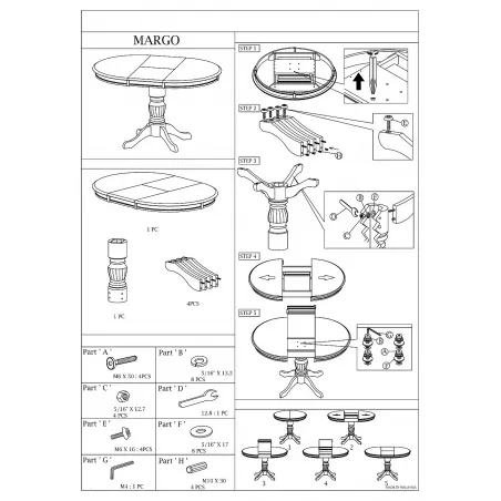MESA COMEDOR 90 EXTENSIBLE