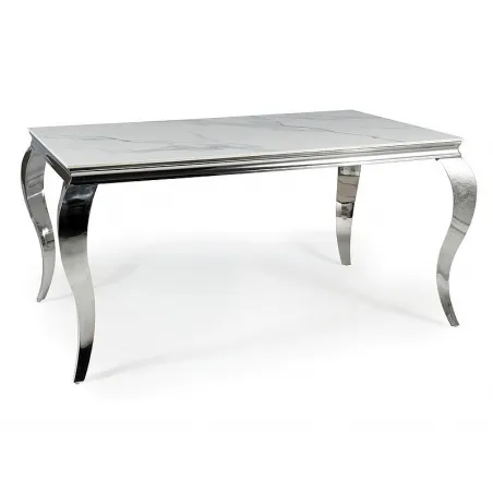 Mesa Prince con tapa porcelánica Calacatta en Mueblesguadalhorce.es