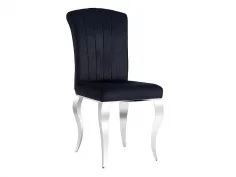 Silla Prince tapizado velvet negro en Mueblesguadalhorce.es