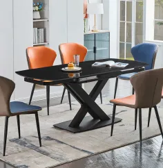 Mesa de comedor magna extensible porcelánica