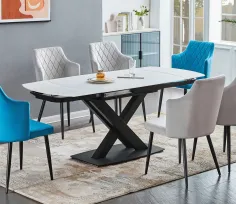 Mesa de comedor magna extensible porcelánica 2
