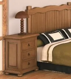 MESITA RUSTICA 3 CAJONES MADERA MACIZA