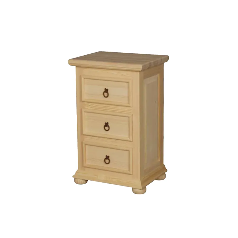 MESITA RUSTICA 3 CAJONES MADERA MACIZA