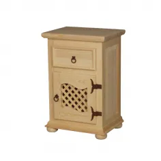 MESITA RUSTICA 1 CAJON 1 PUERTA MADERA MACIZA 2