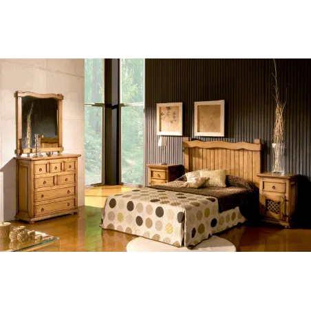 MESITA RUSTICA 1 CAJON 1 PUERTA MADERA MACIZA