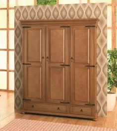Armario 3 puertas RUSTICO MADERA MACIZA