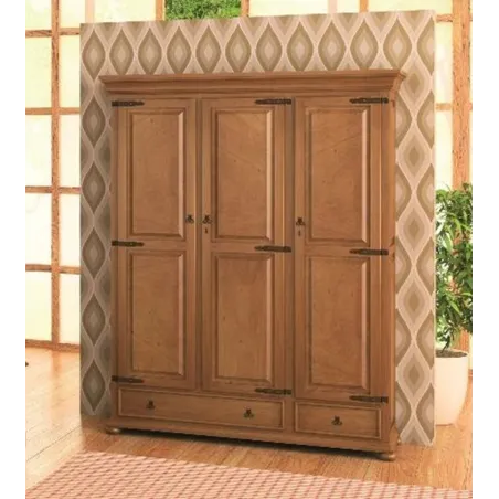 Armario 3 puertas RUSTICO MADERA MACIZA