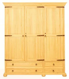 Armario 3 puertas RUSTICO MADERA MACIZA 2