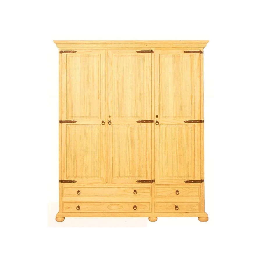 Armario 3 puertas RUSTICO MADERA MACIZA
