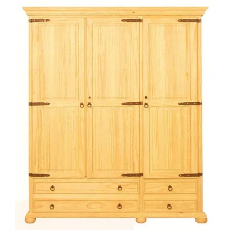 Armario 3 puertas RUSTICO MADERA MACIZA