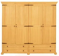 Armario 4 puertas RUSTICO MADERA MACIZA