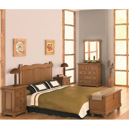 Dormitorio Mexicano matrimonio MADERA MACIZA