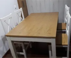 Mesa extensible pino MADERA ASTURIAS