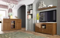 Composición de salón 02 MADERA ASTURIAS