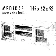 Mesa tv Jalisco 170 cm. 2