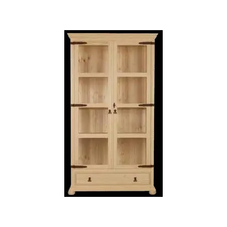 Vitrina en madera de estilo rústico