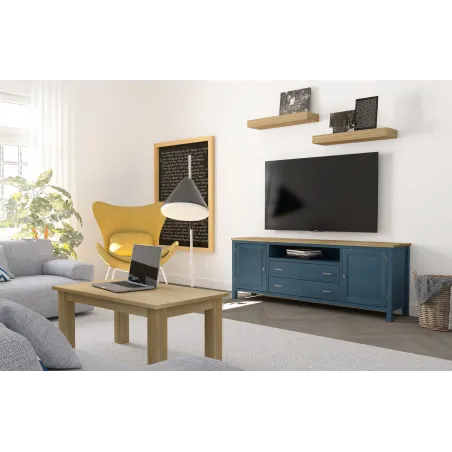 Salón colonial madera 195 cm. EN MUEBLEDESCANSO.COM