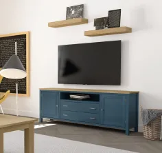 TV colonial madera 195 cm. EN MUEBLEDESCANSO.COM