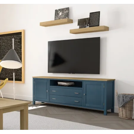 TV colonial madera 195 cm. EN MUEBLEDESCANSO.COM