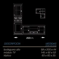 Salón Mexicano 203 cm. 2